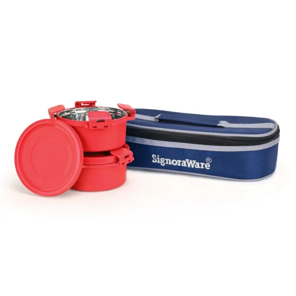 Signoraware Smart Twin Executive Midday Lunch Box