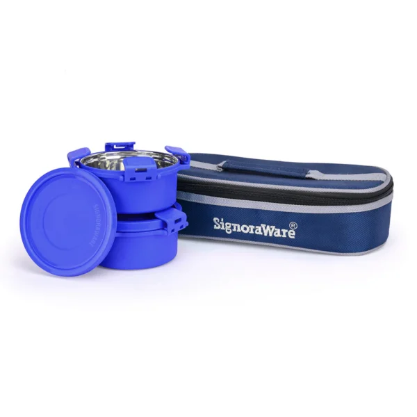 Signoraware Smart Twin Executive Midday Lunch Box - Image 2