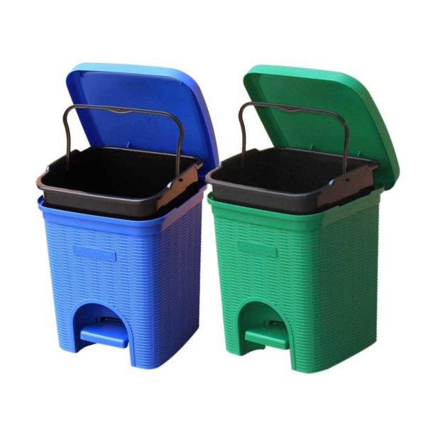 SignoraWare Dustbin (Green+Blue) 12ltr Each-Combo