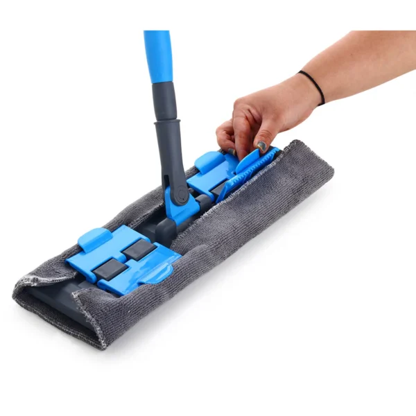 SignoraWare Telescopic Flat Mop 360 Degree | Professional Microfiber Mop for Hardwood, Laminate, Tile Floor Cleaning, Stainless Steel Handle - Image 7