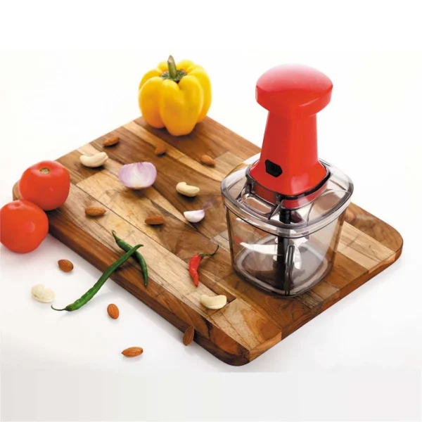 SignoraWare Thunder Chopper 1000 ml (6 Blade) | Vegetable and Fruit Cutter Chopper easy Push and Close Button | Hand Press Food Chopper - Image 3