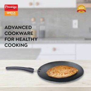 Prestige Omega Deluxe Non-stick Concave Tawa, 25cm (Red)
