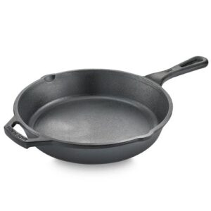 Prestige Cast Iron Scratch Resistant Gas and Induction Compatible Fry Pan, 25cm (Black)