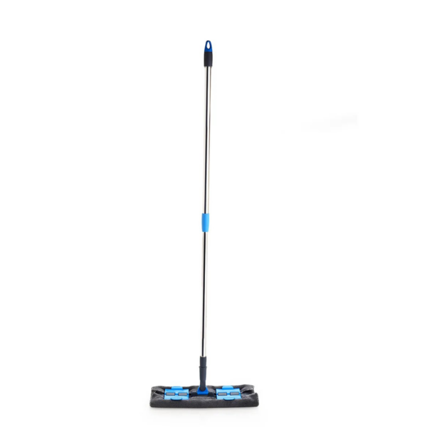SignoraWare Telescopic Flat Mop 360 Degree | Professional Microfiber Mop for Hardwood, Laminate, Tile Floor Cleaning, Stainless Steel Handle