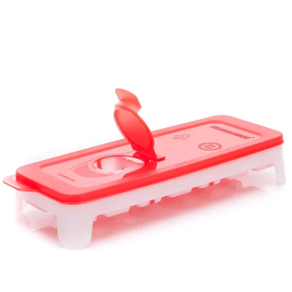Signoraware Ice Tray with Silicon | Ice Cube Trays , Easy-Release TPE & Flexible 14-Ice Cube Trays with Spill-Resistant Removable Lid, for Cocktail, Freezer, Stackable Ice Trays with Covers