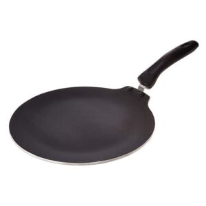 Prestige Omega Deluxe Induction Base Non-Stick Aluminium Flat Dosa Tawa, 28 cm, Red