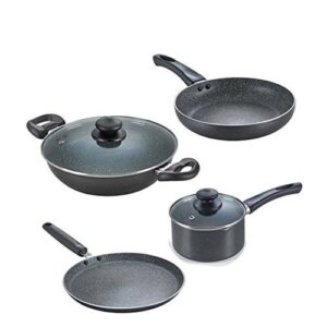 Prestige Omega Deluxe Granite Aluminium Non-Stick 4 Pc Cookware Set