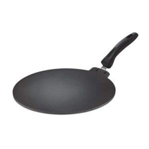 Prestige Omega Deluxe Induction Base Non-Stick Aluminium Flat Dosa Tawa, 30 cm, Red