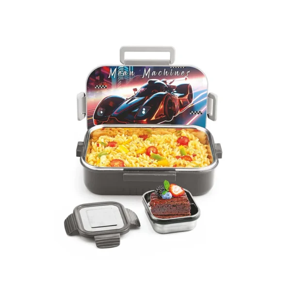 Signoraware Chipmunk Steel Lunch Box (Designer)