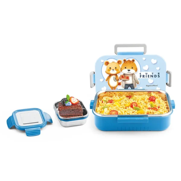 Signoraware Chipmunk Steel Lunch Box (Designer) - Image 3