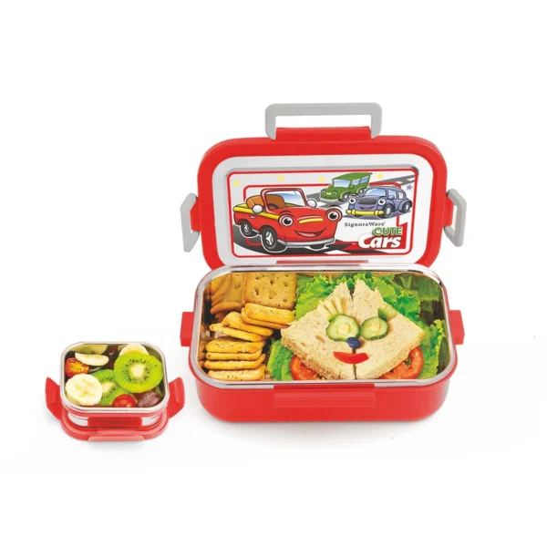 Signoraware Buster Steel Lunch Box (Designer)