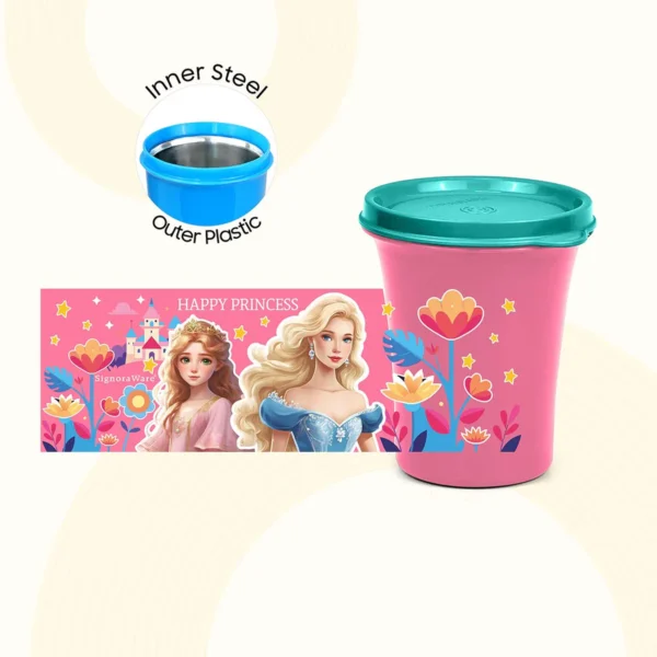 Signoraware Monarch Tumbler Small Steel 400ml (Printed) - Image 3