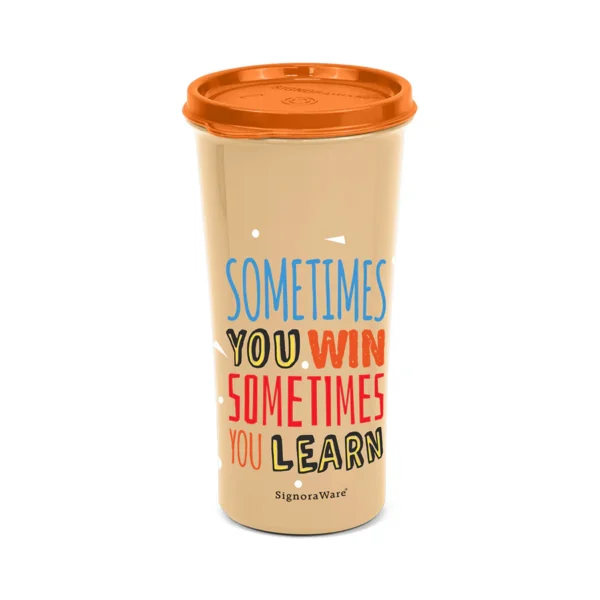 Signoraware Monarch Tumbler Jumbo Steel 650ml (Printed) - Image 7