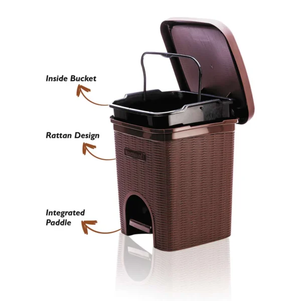 Signoraware Dustbin 7 Litre | Pedal Dustbin 7 Litre | Modern Lightweight Dustbin for Home and Office - Image 2