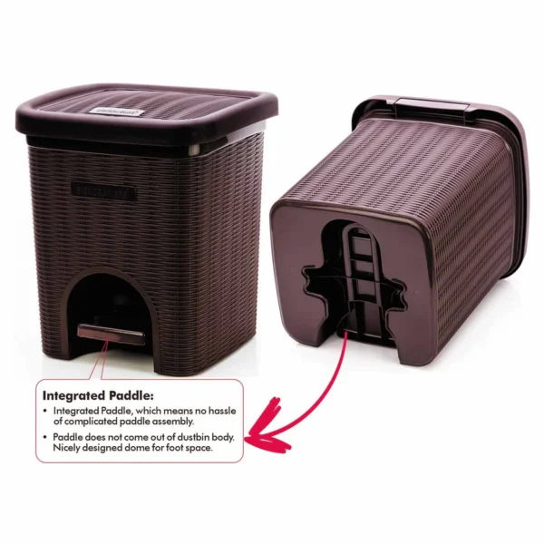 Signoraware Dustbin 7 Litre | Pedal Dustbin 7 Litre | Modern Lightweight Dustbin for Home and Office - Image 3