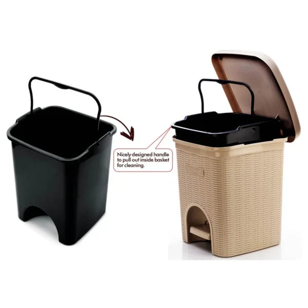 Signoraware Dustbin 7 Litre | Pedal Dustbin 7 Litre | Modern Lightweight Dustbin for Home and Office - Image 4