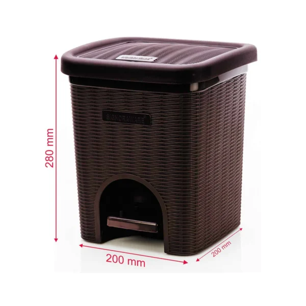 Signoraware Dustbin 7 Litre | Pedal Dustbin 7 Litre | Modern Lightweight Dustbin for Home and Office - Image 5