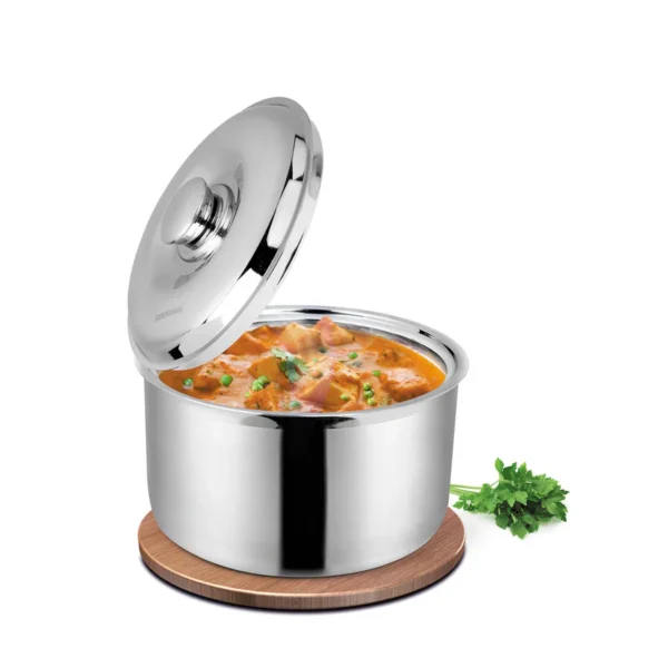 Signoraware Signoraware Therma Casserole (3000ml) - Double Wall Stainless Steel Insulated casserole | Casserole for Serving Cooked Food and Storing Hot Food Thermoware HOT and Cold for Long Hour for Home Canteen Picnic - Image 2