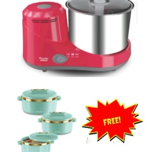 Preethi Galaxy TTG Grinder (Milton 3 pc Curve Casserole Set 💥 Free)
