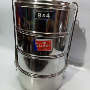 STAINLESS STEEL TIFFIN CARRIER (9×4)