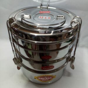 STAINLESS STEEL TIFFIN CARRIER (12×4)