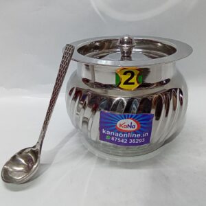 Stainless steel ghee pot