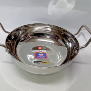 STAINLESS STEEL KADAI (SIZE:3)