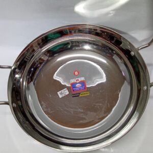 STAINLESS STEEL KADAI (SIZE:8)