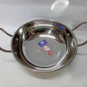 STAINLESS STEEL KADAI (SIZE:3)