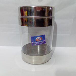 STAINLESS STEEL SEE THROUGH CONTAINER (NO:4)