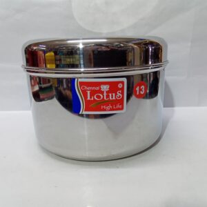 STAINLESS STEEL HALF DABBA (NO:13)