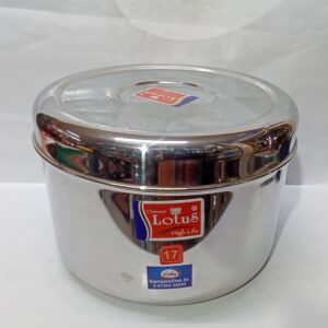 STAINLESS STEEL HALF DABBA (NO:17)