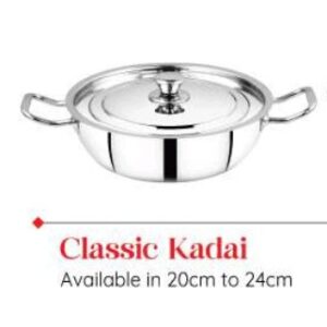 MAHAA STAINLESS STEEL CLASSIC KADAI
