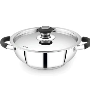MAHAA  STAINLESS STEEL CHROMA KADAI