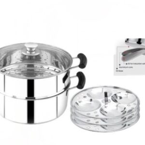 MAHAA STEAMER COOKWARE 2 TIER(20 CM ,22 CM)