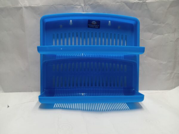 2-Tier Wall-Mountable Plastic Rack