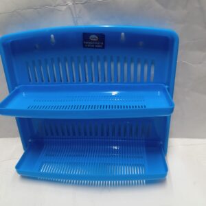2-Tier Wall-Mountable Plastic Rack