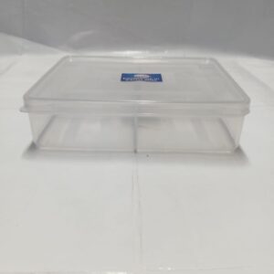 4-Compartment Clear Multi-Purpose Plastic Storage Box