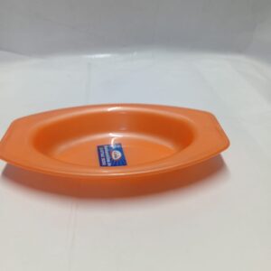 Orange- Oval Deep Serving Plate