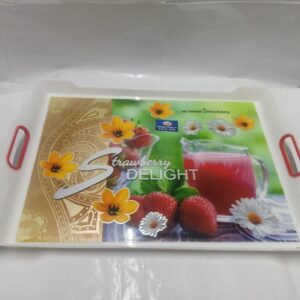 Strawberry Delight Rectangular Serving Tray