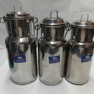 Premium Stainless Steel Milk Can / Storage Container Set