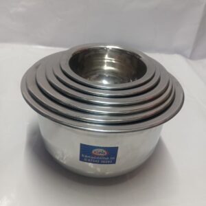 Stainless Steel Adukku Pathiram (Stainless Steel Bowl Set)