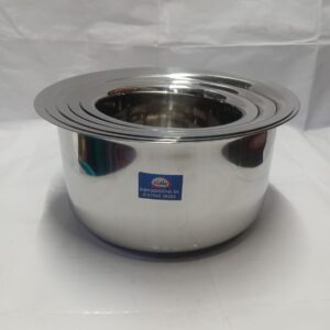 Stainless steel different size's ADUKKU PATHIRAM SET (Stainless Steel Deep Bottom Multi-Storage Tope)
