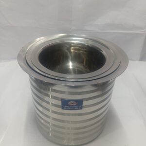 Thick Stainless Steel Adukku Pathiram (Heavy Duty Stainless Steel Storage Vessel)