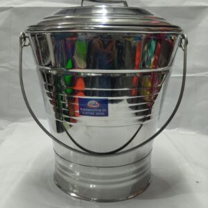 stainless steel sambar budget with lid