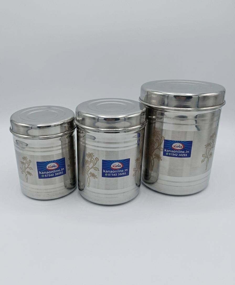 Stainless Steel Adukku pathiram (Stainless steel Storage container with lid)