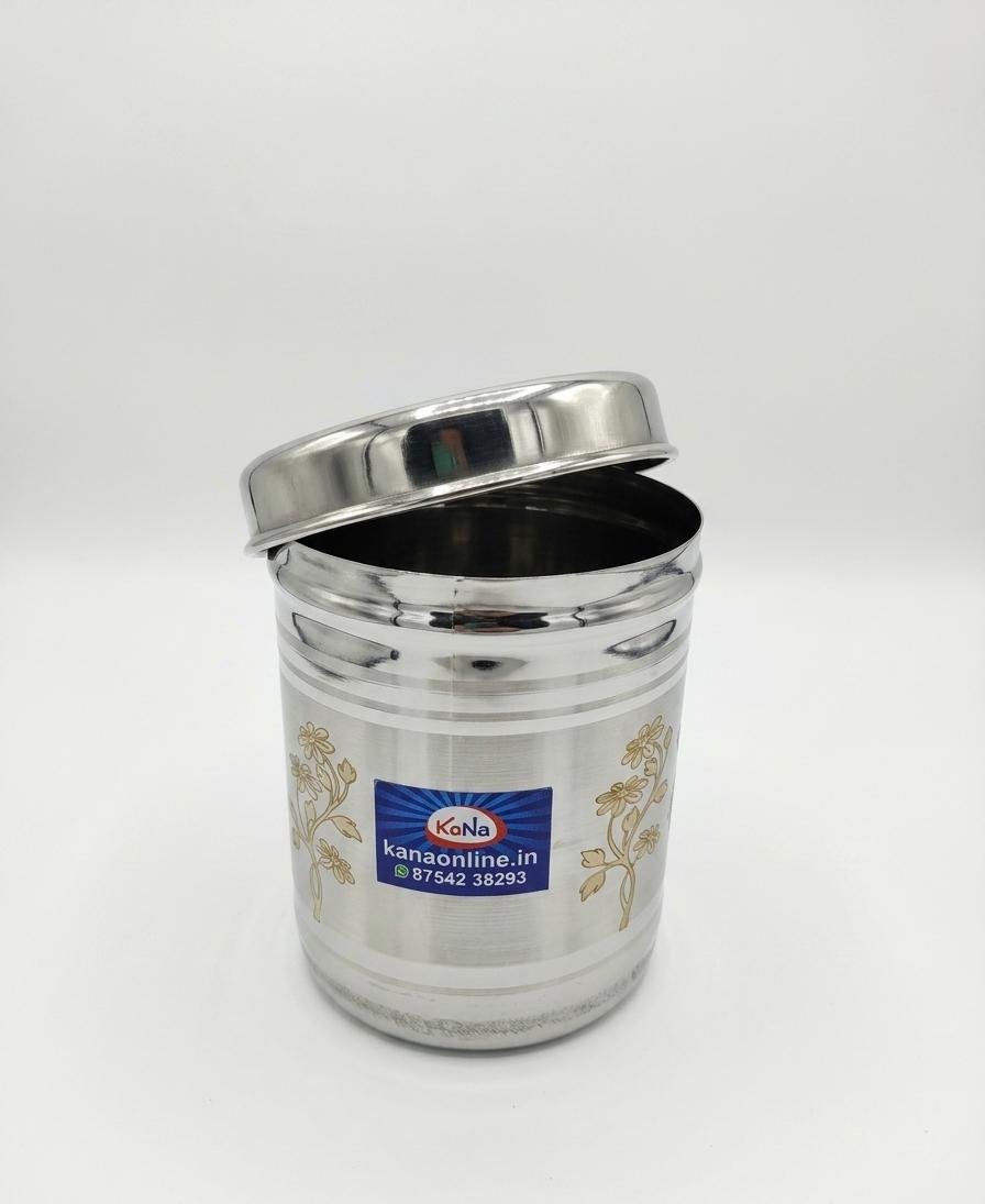 Stainless Steel Adukku pathiram (Stainless steel Storage container with lid) - Image 5