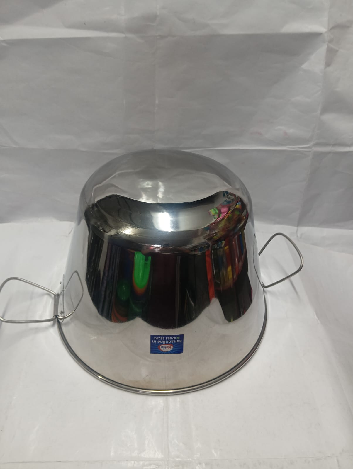Stainless Steel Deep Serving Bucket with Side Handles - Image 5
