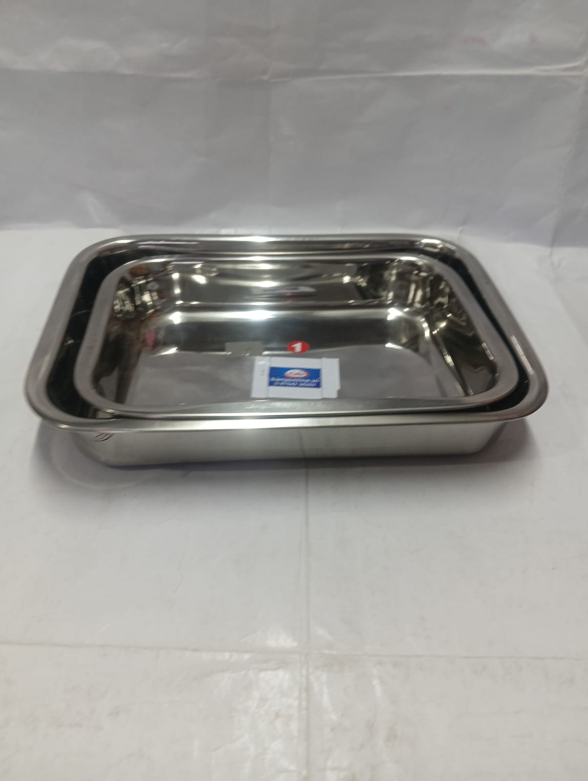 Stainless Steel Rounded Rectangular Serving Trays - Image 3