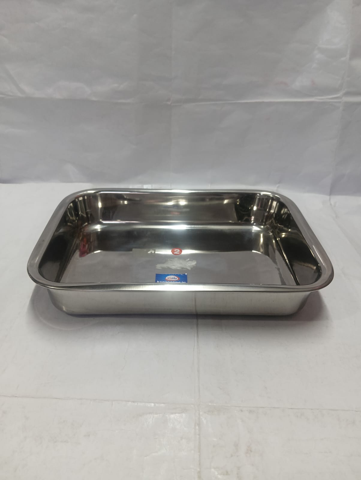 Stainless Steel Rounded Rectangular Serving Trays - Image 8